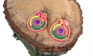 Anting Warna-warni Gaya Ibiza (1 pcs)