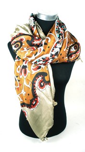 Syal Mewah Taupe Gaya Ibiza (1 pcs)