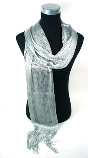 Syal Gaya Ibiza Tampilan Silver (1 pcs)