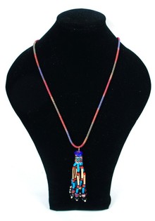 Kalung Panjang Gaya Ibiza Warna-warni (1 pc)