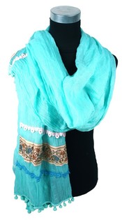 Syal Mewah Turquoise (1 pcs) - Ibiza Style