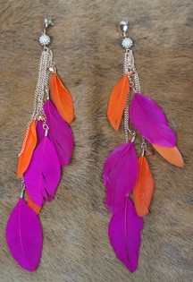 Anting Bulu Mewah Gaya Ibiza (1 pcs)
