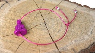 Gelang Ibiza Buddha Ungu Terong (1 pcs)
