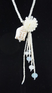 Kalung Buddha Krem (1 pc) | Gaya Ibiza Boho