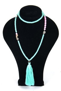 Kalung Hijau Mint - Gaya Ibiza (1 pcs)