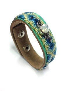 Gelang Mewah Gaya Ibiza Hijau Mint (1 pcs)