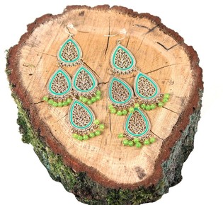 Anting Hijau Toska (1 pcs)