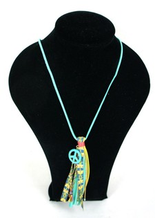 Kalung Turquoise Gaya Ibiza (1 pcs)