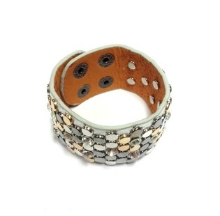 Gelang Lebar Mewah Stud Perak (1 pcs)
