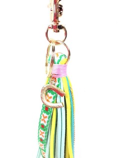 Gantungan Tas / Gantungan Kunci Mewah Gaya Ibiza Hijau/Kuning (1 pc)