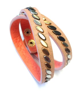 Gelang Gaya Ibiza Merah Muda (1 pcs)