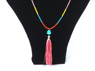Kalung Mewah Buddha Merah Muda (1 pcs)