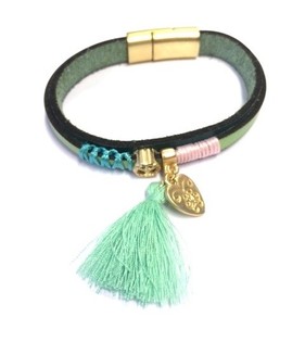 Gelang Mewah Hati Hijau (1 pcs)