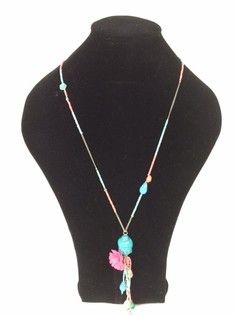 Kalung Panjang Gaya Ibiza dengan Buddha (1 pcs)