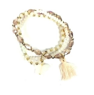 Gelang Ibiza 3 Lapis Putih (1 pcs)