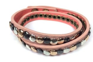 Gelang Merah Muda Gaya Ibiza (1 pcs)