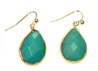 Anting Biru/Hijau Gaya Ibiza (1 pc)