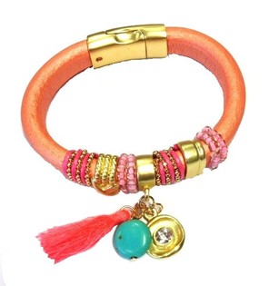 Gelang Ibiza Merah Muda (1 pcs)