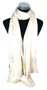 Syal Gaya Ibiza Krem Peace (1 pcs)