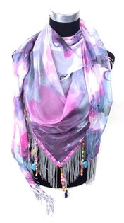 Syal Bunga Ungu (1 pc)