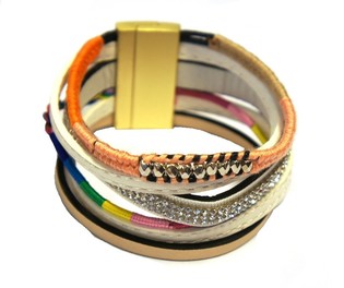 Gelang Putih Gaya Ibiza (1 pcs)
