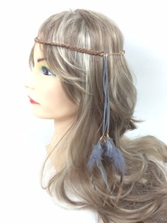 Bando Kepang dengan Bulu Abu-abu/Cokelat (1 pcs)