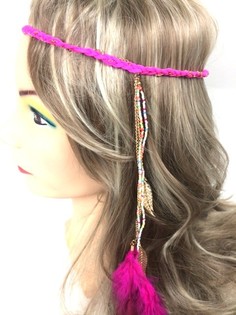 Bando Kepang dengan Bulu Fuchsia (1 pc)