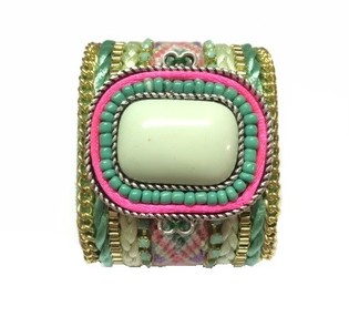 Gelang Lebar dengan Batu Mint (1 pc)