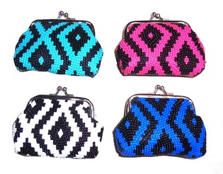 Dompet Kecil Cantik Gaya Ibiza Mix Warna (12 pcs)