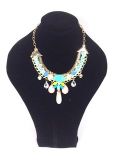 Kalung Turquoise Gaya Ibiza (1 pcs)