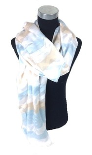 Syal Gaya Ibiza Biru/Krem (1 pc)