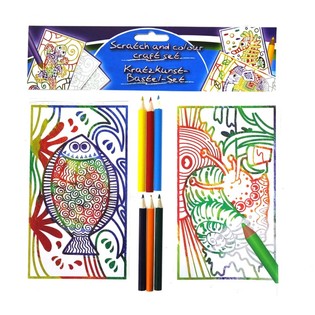 Set Mewarnai & Mengikis 8 Bagian (24 pcs)