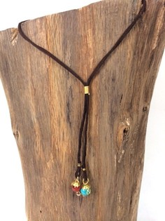 KALUNG ORIGINALS HANDMADE DENGAN BATU BIRU MERAH/COKELAT (1 pc)