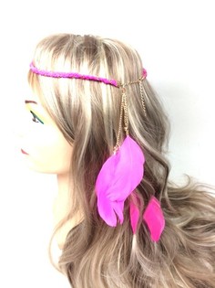 Bando Kepang dengan Bulu Fuchsia (1 pc)