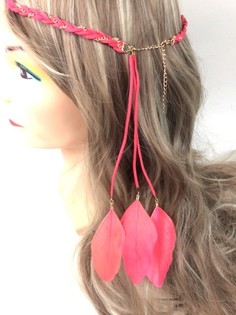 Bando Kepang dengan Bulu Peach (1 pc)