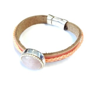Gelang Merah Muda dengan Batu (1 pcs)