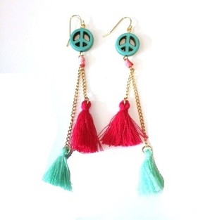 Anting Rumbai Gaya Ibiza (1 pc)