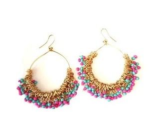 ANTING FUCHSIA TURQUOISE (1 pasang)