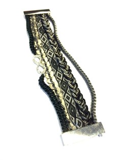 Gelang Hitam/Abu-abu (1 pcs)