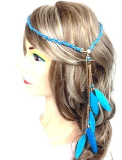 Bando Kepang Gaya Ibiza dengan Bulu Tosca (1 pc)