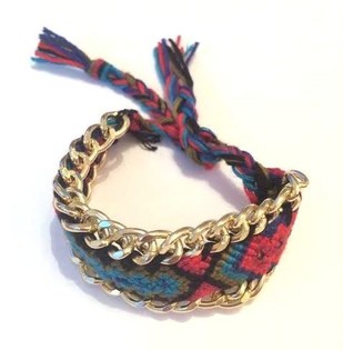Gelang Anyaman Merah/Biru (1 pc)