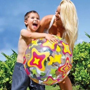 Bola Pantai Besar 61 cm (12 pcs) - Grosir