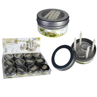 LILIN PERNIKAHAN DALAM KALENG (12 pcs)