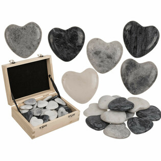 BATU ALAM BENTUK HATI - WORRY STONES (36 pcs)