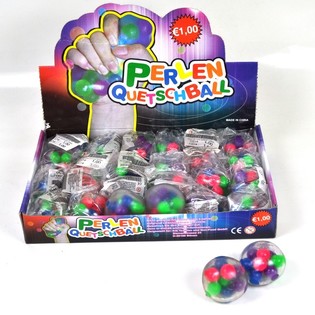 Mainan Squishy Bola Remas dalam Kotak Display (22 pcs)