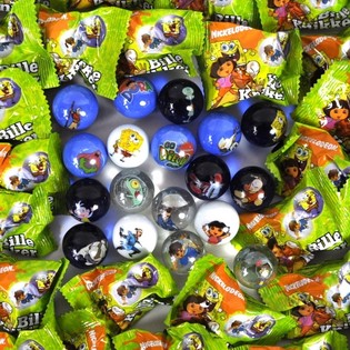 KELERENG LISENSI - NICKELODEON DORA, SPONGEBOB (96 pcs)