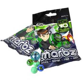Kelereng Ben 10 dalam Kantong - 5 Pcs (15 Set)