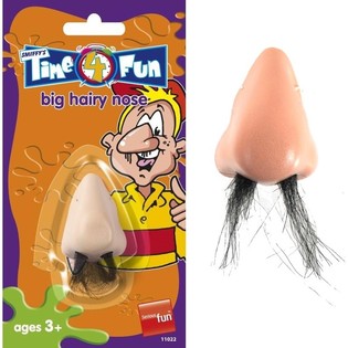 SMIFFY'S HIDUNG PALSU BERBULU PADA KARTU (48 pcs)