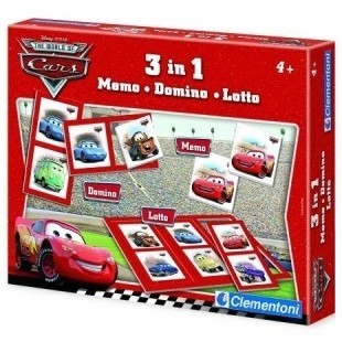 GAME 3-IN-1 DISNEY PIXAR CARS - MEMO - DOMINO - LOTTO