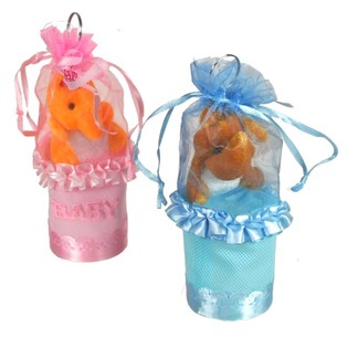 Kemasan Kado Kelahiran dengan Boneka Mini (20 pcs.)